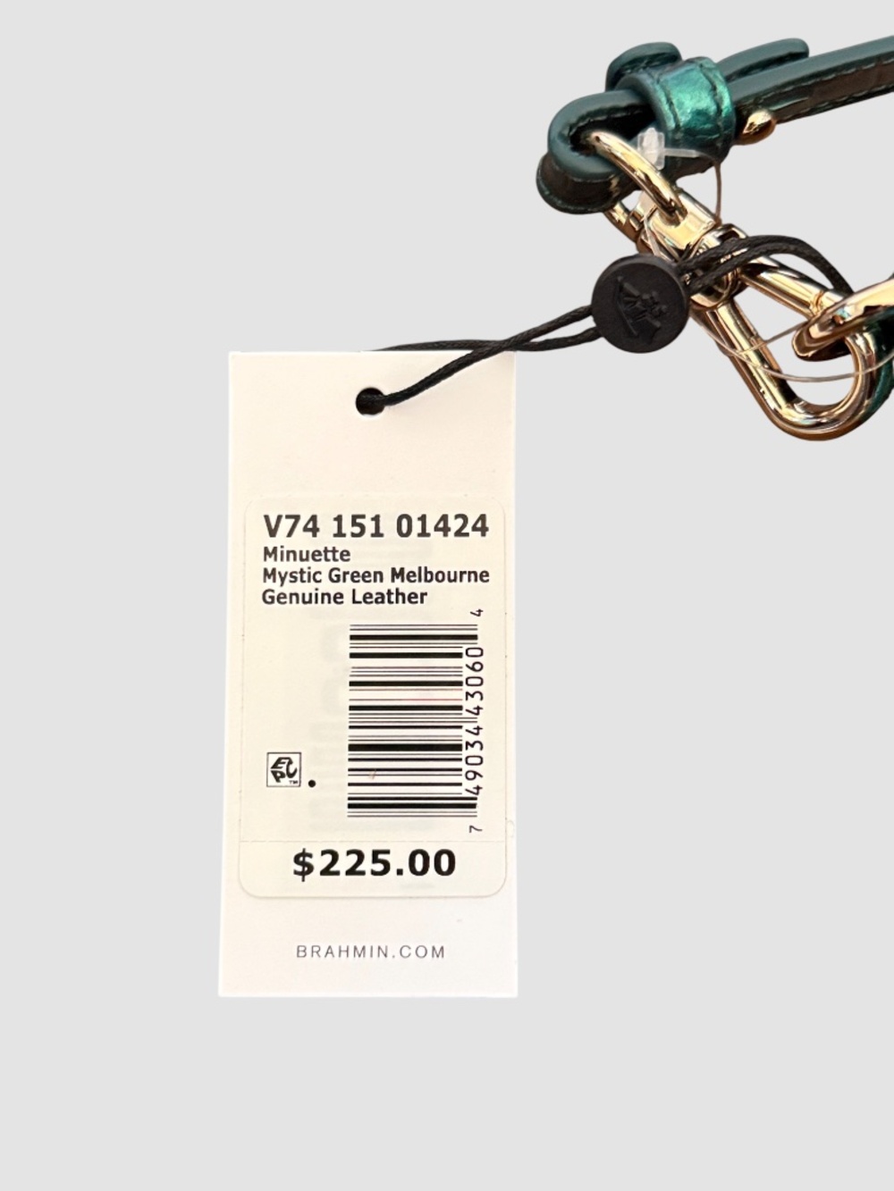 Brahmin Purse / Minuette Mystic Green Melbourne new with tags iridescent leather - Picture 9 of 11